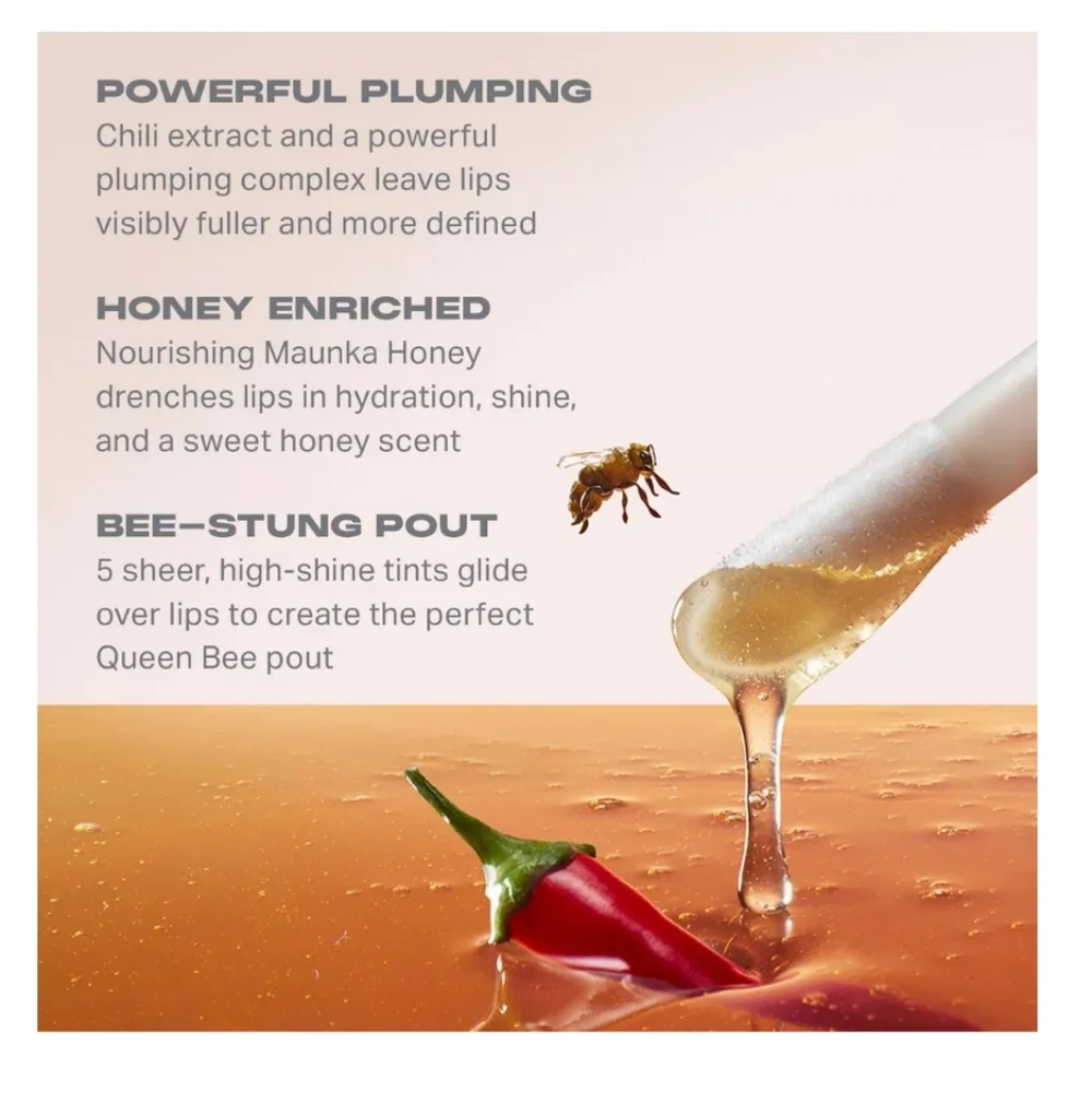 Morphe Hot honey's 🔥 plumping Lip Oil Shade: Royal Sting (Peach) 🆕